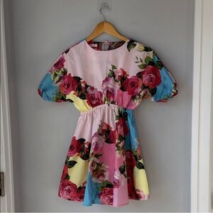 Miss Blumarine Floral Dress Medium
